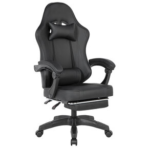 TRICK Gejmerska stolica sa dodatkom za noge 928 CRNA